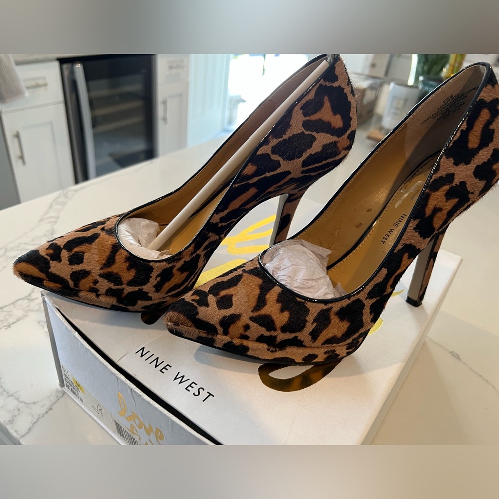 Nine West leopard shoe- love fury collection